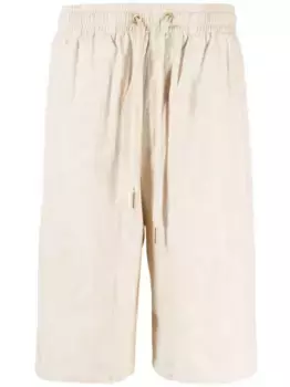 Шорты Barocco Silhouette из ткани шамбре VERSACE, нейтральный