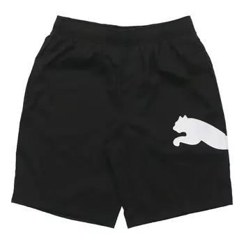 Шорты basic logo graphic shorts 'black' Puma, черный