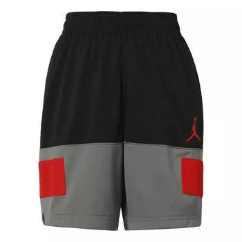 Шорты basketball sports contrasting colors quick dry breathable shorts black Air Jordan, черный