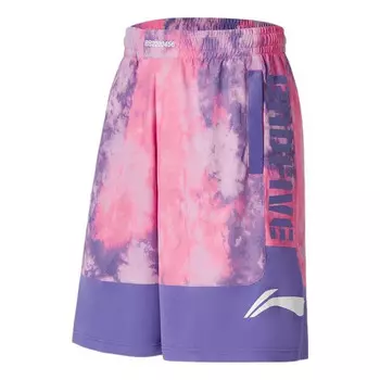 Шорты баскетбольные шорты с логотипом badfive Li-Ning, розовый