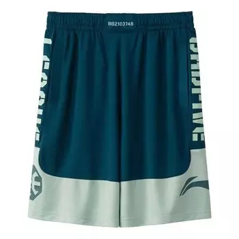 Шорты баскетбольные шорты с логотипом badfive Li-Ning, голубой