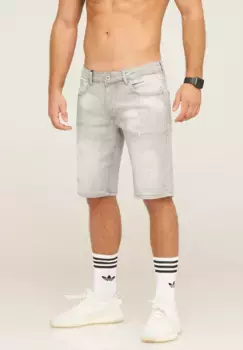 Шорты behype "YONAH", с 5 карманами, серый
