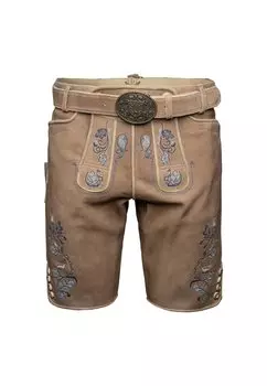 Шорты BEKLEIDUNG DEMIAN - Leather trousers Krger Dirndl, коричневый