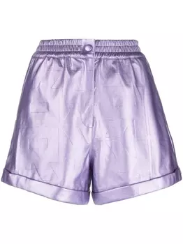Шорты Belina с эффектом металлик и тисненым логотипом ROTATE BIRGER CHRISTENSEN, фиолетовый