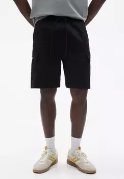 Шорты BERMUDA PULL&BEAR, черный