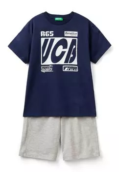 Шорты BERMUDAS SET United Colors of Benetton, синий