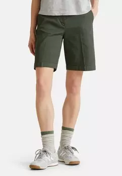 Шорты BERMUDAS WITH CUFF IN STRETCH United Colors of Benetton, зеленый