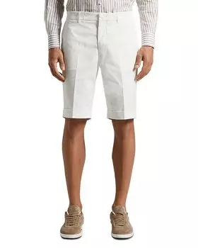 Шорты-бермуды 10,5 дюймов, окрашенные в готовом виде Peserico, белый