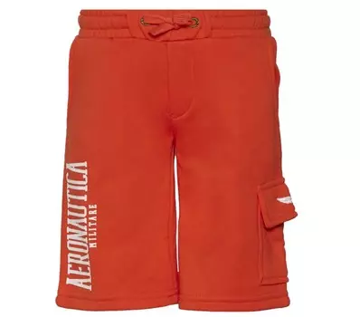 Шорты-бермуды Aeronautica Militare Junior - With Logo Print, оранжевый