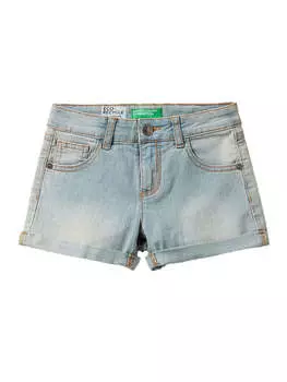 Шорты бермуды Benetton, светло-синий