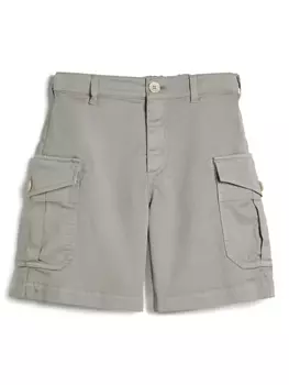 Шорты-бермуды Brunello Cucinelli Kids с карманами-карго, зеленый