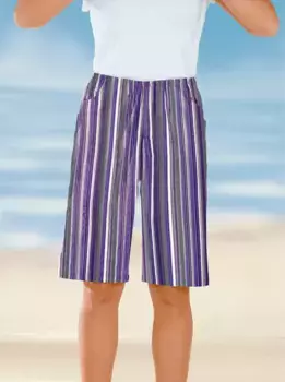 Шорты-бермуды Classic Basics, цвет Beere-Gestreift