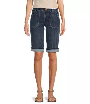 Шорты-бермуды Democracy Absolution с закатанными манжетами, синий