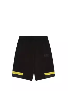 Шорты-бермуды детские чёрный/жёлтый Ea7