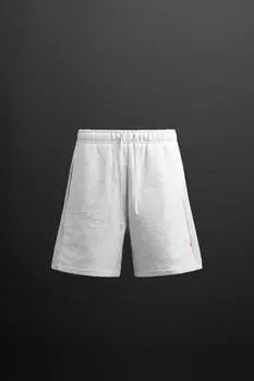 Шорты-бермуды для бега трусцой ZARA, серый марл