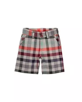 Шорты-бермуды для мальчика с карманами и клетчатым принтом Knot, мультиколор
