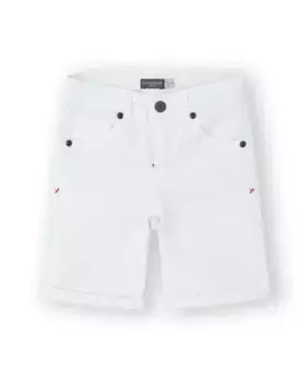 Шорты-бермуды для мальчиков белого цвета с карманами Canada House, белый