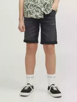 Шорты-бермуды для подростков Jack & Jones "JJIRICK JJORIGINAL SHORTS MF 2350 SN JNR", с отворотом по низу Jack & Jones Junior, черный