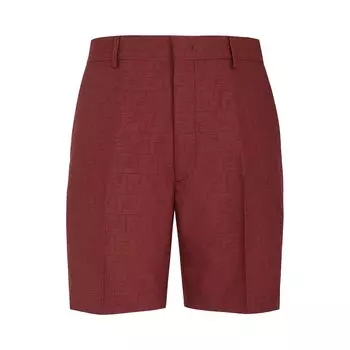 Шорты-бермуды Fendi, красный/черный