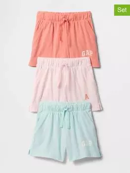 Шорты бермуды GAP, цвет hellblau/rosa/orange