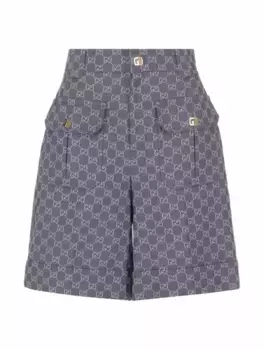 Шорты бермуды GG Supreme Gucci, синий