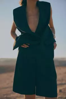 Шорты-Бермуды H&M, черный