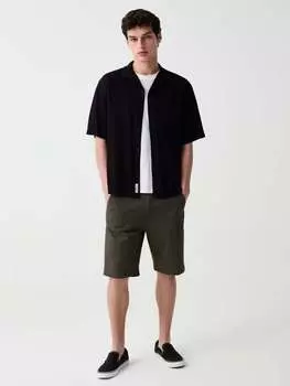 Шорты-Бермуды из эластичного хлопка Grand & Hills, цвет army green