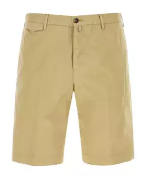 Шорты Бермуды из эластичного хлопка Pt Torino, коричневый