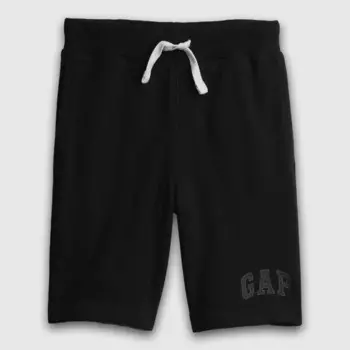 Шорты-Бермуды из французского трикотажа с логотипом Gap, черный