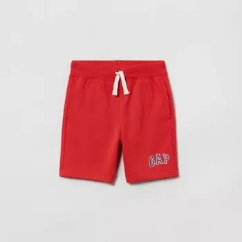 Шорты-Бермуды из французского трикотажа с логотипом Gap, красный