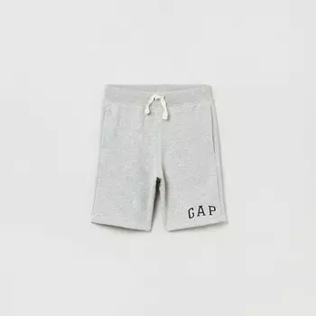 Шорты-Бермуды из французского трикотажа с логотипом Gap, серый