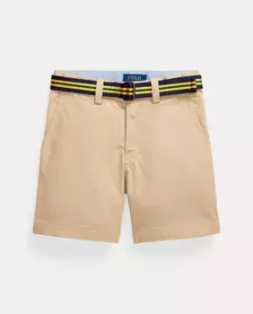 Шорты-бермуды из хлопка с защитой от морщин для мальчиков Polo Ralph Lauren, бежевый