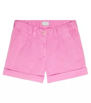 Шорты-бермуды из хлопкового габардина Il Gufo, розовый