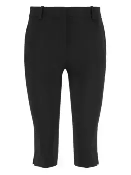 Шорты-бермуды из креповой ткани TOTEME, черный