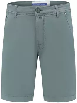 Шорты-бермуды из смесового хлопка Jacob Cohn, зеленые