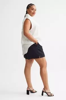 Шорты-бермуды из смесового лиоцелла H&amp;M, черный