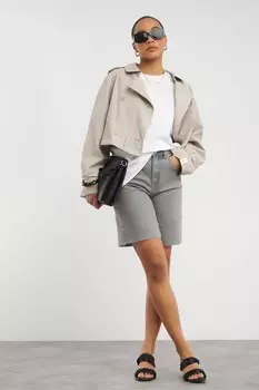 Шорты бермуды из стираного денима Simply Be, синий