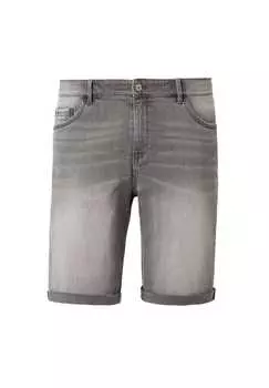 Шорты-Бермуды из высокоэластичного денима Sherbrooke Redpoint, серый