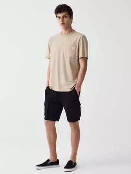 Шорты-Бермуды карго с кулиской Grand & Hills, цвет black