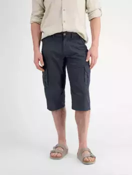 Шорты-бермуды LERROS "Длинные шорты-бермуды карго LERROS с накладными карманами", синий