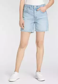 Шорты-бермуды Levi's "501 MID THIGH SHORT" с бахромой по подолу, цвет Ojai Luxor Last Shor