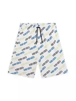 Шорты-бермуды Little Boy's & Boy's с логотипом Kenzo, белый