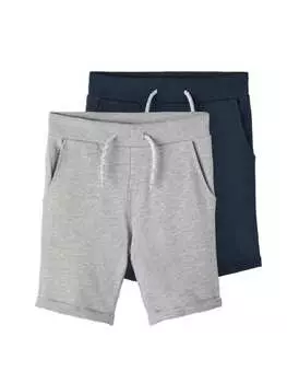 Шорты бермуды name it, цвет grau/dunkelblau