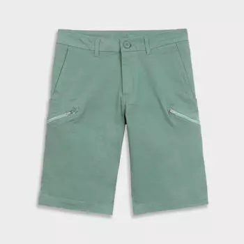 Шорты-бермуды парусные мужские прочные 100 хаки TRIBORD, лаврово-зеленый