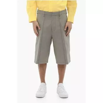 Шорты-бермуды прямого покроя со шлевками для ремня Neil Barrett, Bicolor