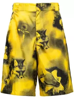 Шорты-бермуды Re-Nylon Prada, желтый