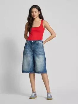 Шорты-бермуды с 5 карманами Review, темно-синий