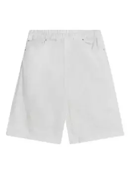 Шорты-бермуды с эластичным поясом ENTIRE STUDIOS, белый