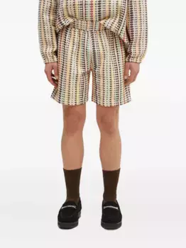 Шорты-бермуды с эластичным поясом Pleasures, нейтральный