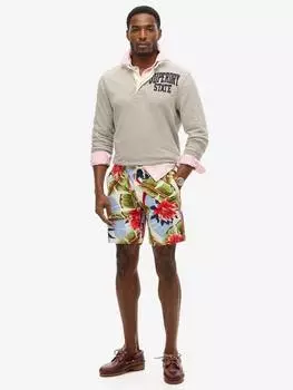 Шорты-бермуды с цветочным принтом Superdry, цвет Optic Banana Leaf